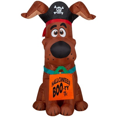 Gemmy Airblown Inflatable Scoob W/halloween Boo Ty Bag Wb (wm), 4.5 Ft ...