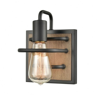 Elk Home Copley 1 - Light Vanity in  Matte Black/Aspen