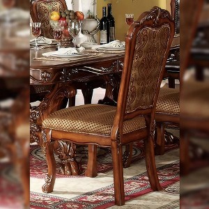 Acme Furniture Dresden Dining Chair Cherry Oak Finish - 1 of 4