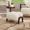 Christopher Knight Home Ineffa Contemporary Rubberwood Boucle Upholstered Ottoman - 2 of 4