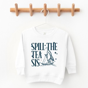 The Juniper Shop Spill The Tea Sis Boat Toddler Sweatshirt - 1 of 4