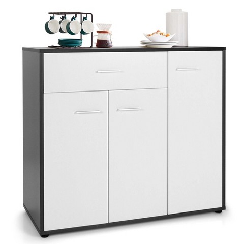 Costway 3-Door Buffet Sideboard Kitchen Storage Cabinet Console Cupboard w/Drawer
