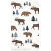Hudson Baby Infant Boy Quilted Burp Cloths 10pk, Moose Bear, One Size - 2 of 4