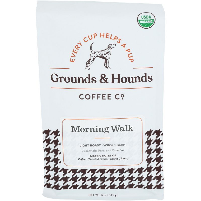 Grounds & Hounds Coffee Co. Morning Walk - Case of 8 - 12 oz, 1 of 2