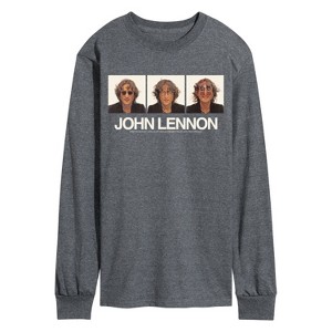 Men's - John Lennon - Glasses Portrait Long Sleeve Graphic T-Shirt - 1 of 3
