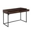 Carolina Living Horatio Computer Desk with Drawers Elm/Black: Metal Frame, MDF Surface, Adult Assembly - 2 of 4