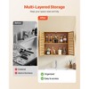 VEVOR Bathroom Wall Cabinet, 2 Doors and Adjustable Shelf with 3 Height Levels, Over the Toilet Storage Medicine Cabinet Wall Mounted, ,Brown - 4 of 4