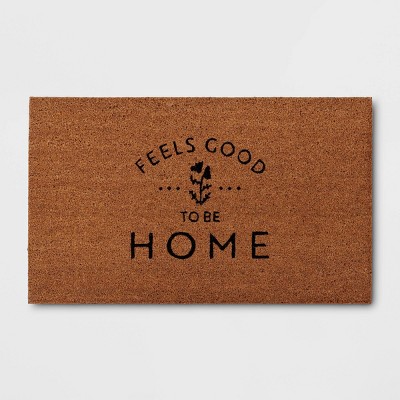 Threshold™ - 1'6"x2'6" Rectangular Outdoor Door Mat Black