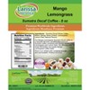 Larissa Veronica Mango Lemongrass Sumatra Decaf Coffee (Gourmet, Naturally Flavored, Whole Coffee Beans) (8 oz, ZIN: 560872) - 2 of 4