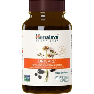 Himalaya UriCare Herbal Supplement, Kidney & Bladder Support, Caffeine-Free, Non-GMO, Gluten Free, Vegetarian, 120 Capsules, 30 Day Supply - 1 of 4