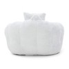 ORRD Oversized Faux Fur Shell-Shaped Bean Bag Chair with Footstool, for Gaming & Reading, Living Room & Bedroom - 3 of 4