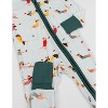 Leveret Kids Footed Bamboo Christmas Pajamas - 4 of 4