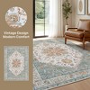 Abynow Medallion Distressed Persian Indoor Area Rug - 3 of 4