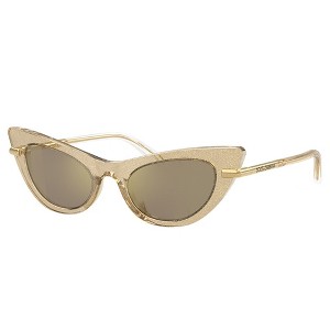 Dolce & Gabbana DX 4008 31035A Childrens Cat-Eye Sunglasses Glitter Gold 44mm - 1 of 3