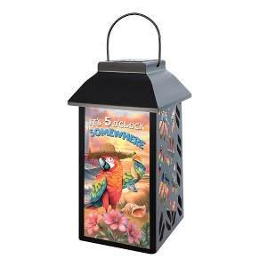 Briarwood Lane Summer Lantern 12" x 6" x 6" Sunset Parrot Solar For Summer Lantern - 1 of 4