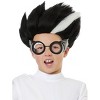 HalloweenCostumes.com  Boy  Mad Scientist Boy's Wig, Black/White - image 2 of 2