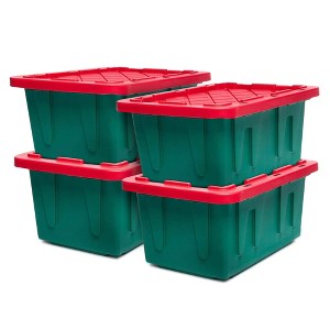 HOMZ Durabilt 27 Gallon Heavy Duty Storage Tote with Lid - 1 of 4