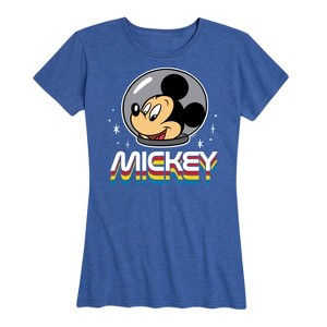 Women's - Disney - Mickey Portrait Retro Short Sleeve Graphic T-Shirt - 1 of 4