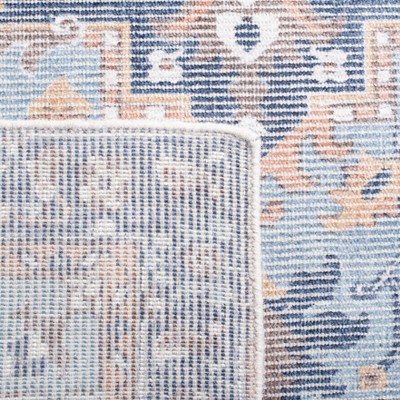 Restoration Vintage RVT702 Hand Loomed Area Rug - Ivory/Light Blue - 6'x6' - Safavieh.