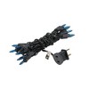 Novelty Lights 20 Light Incandescent Craft Mini Christmas String Lights Black Wire 8.5 feet - 3 of 4