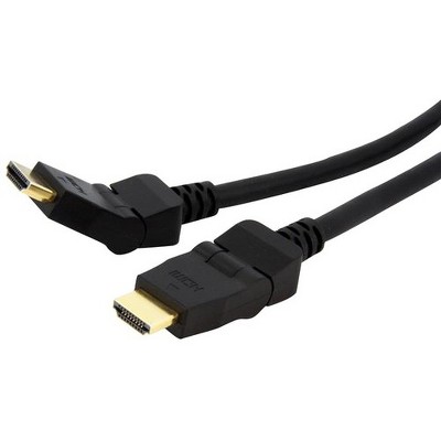 StarTech.com 6 ft 180° Rotating High Speed HDMI® Cable - HDMI - M/M - HDMI - 6 ft - 1 x HDMI Male - 1 x HDMI Male - Gold-plated Connectors