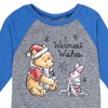 Boys' - Winnie the Pooh - Pooh & Piglet Warmest Wishes Christmas Raglan Graphic T-Shirt - 2 of 3