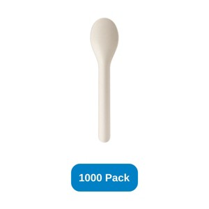 StalkMarket Paper Spoon Bulk Pack White KAMI - Case of 1000 - 1 of 2