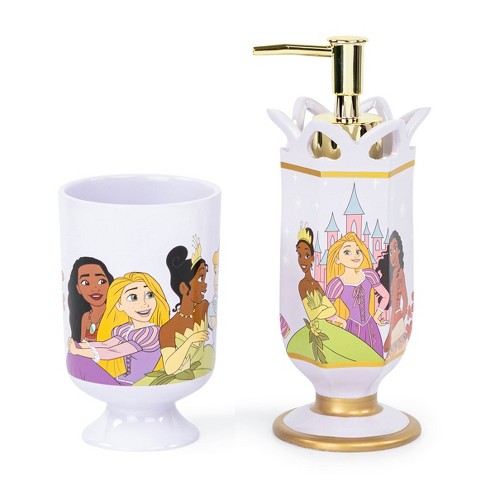 Disney Princess 2 Piece Bathroom Soap Dispenser & Tumbler Set - image 1 of 4