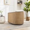 MAYEERTY Beige Boucle Swivel Barrel Chair - 360¡ã Rotating Accent for Living Room & Nursery - 4 of 4