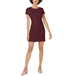 maison Jules Womens Scalloped Sheath Dress - 1 of 1