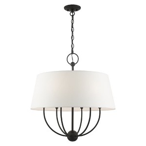 Livex Lighting Ridgecrest 6 - Light Pendant in  Black - 1 of 1