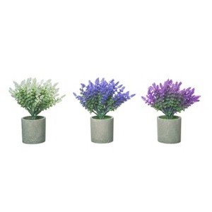 Transpac Mini Industrial Flower Pot Set of 3 Spring Home Decorations - 1 of 1