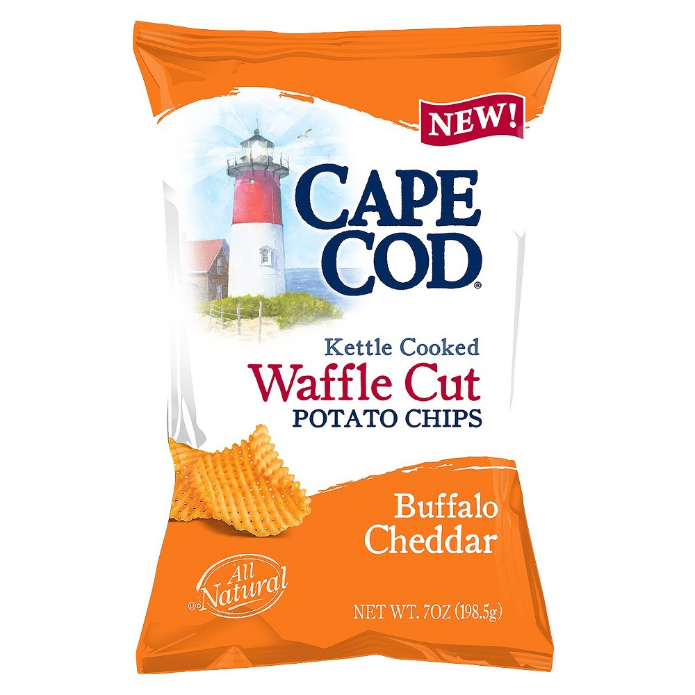 UPC 020685000805 product image for Cape Cod Waffle Cut Buffalo Cheddar Potato Chips 7oz | upcitemdb.com