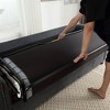 80.7" U-Style 2-in-1 Sofa Bed with Large Mattress & Rivet-Detail Arms - 4 of 4