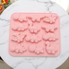 Unique Bargains Candy Making Moulds 12-Cavity Dinosaur Candy Mould Hand Wash 6.54"x5.79"x0.71" 1 Pc - 2 of 4