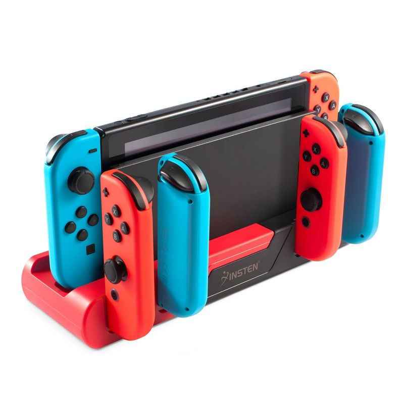 Insten Charging Dock Station for Nintendo Switch & OLED Model Joycon Controller Charger with USB Port, 2 Game Card Holder Slots, 5 of 10