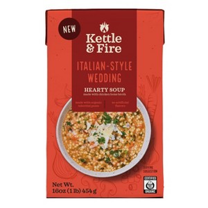 Kettle & Fire Italian Style Wedding Soup - 16oz - 1 of 4