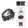 Disney Mickey Mouse Faces All-Over Print Black 21” Packable Duffel - 3 of 4