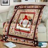 Lomsoe Christmas Gnome Print Flannel Blanket - All Seasons Soft Cozy Warm Throw Blanket for Bed, Napping, Camping, Travel, Office, Christmas Gifts - 3 of 4