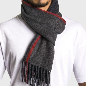 Alpine Swiss Mens Plaid Scarf Softer Than Cashmere Scarves Winter Shawl - 1 of 4
