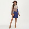 Anna-Kaci Women’s Colorblock Knit Sweater Dress with Long Sleeves, Ribbed Edges and Straight Silhouette for Effortless Comfort - 3 of 4