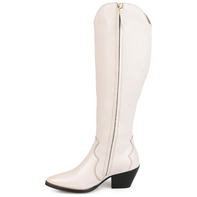 Journee Signature Wide Calf Women's Genuine Leather Tru Comfort Foam™ Pryse Boot, 2 of 10
