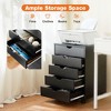 YONWAY 5 Drawer Filing Cabinet with wheels, Vertical Filing Cabinet, Mobile Storage Cabinet, for Legal/Letter/A4/F4 Size, for Home Office and School - 2 of 4