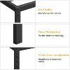 Metal Platform Bed Frame, 14' Bed Frame with Heavy Duty Slats Support, Strong Bearing Capacity Bed Frame with Under Bed Storage, No Box Spring Needed - 4 of 4