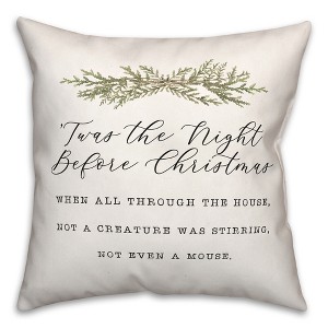 Creative Products Twas The Night 18 x 18 Indoor / Outdoor Pillow - 1 of 3