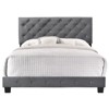 Glory Furniture Suffolk Velvet Upholstered Queen Bed in Gray - 3 of 4