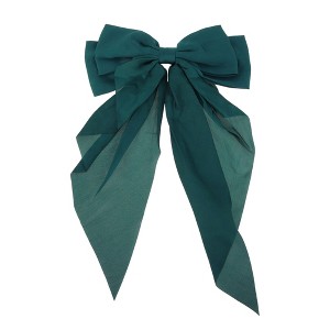 Unique Bargains Bow Ribbon French Barrette Hair Clips 1 Pc - 1 of 4