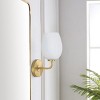 Idina 8.25" Wall Sconce - SCN4072 - Brass/White - Safavieh - 2 of 4