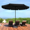 Yescom 10ft Special Valance UV 30+ Metal Outdoor Patio Umbrella with Crank Tilt for Table Garden Deck Market Yard Black - 2 of 4