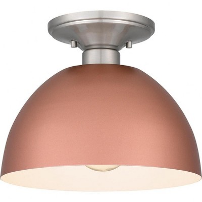 Quoizel Lighting Eason 1 - Light Semi-Flush Mount in  Matte Rose Gold